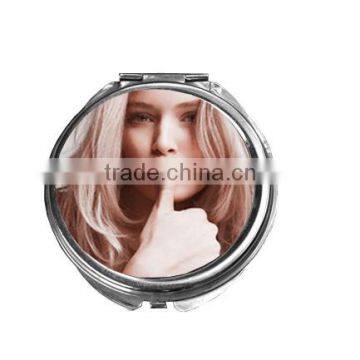 Decoractive Photo Round Aluminium Compact Mirror For Sublimation