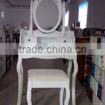 Wooden Dressing Table With Mirros and Stool /Dressing Table /Wooden Dresser/mirror Furniture Dressing Table photo-6