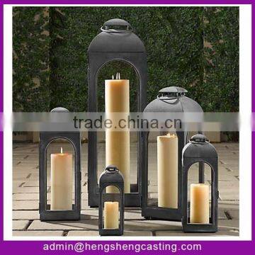 cast iron material garden latern candle lantern