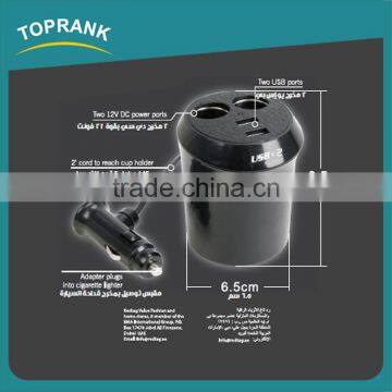 New Design DC 12V 2 Port Cigarette Lighter Splitter Adapter Dual Usb Charger Socket for Car photo-2