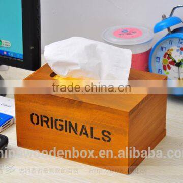 2016 Popular Refined Wood Craft Wooden Tissue Box photo-2