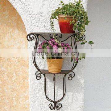 metal hanging wall plant rack