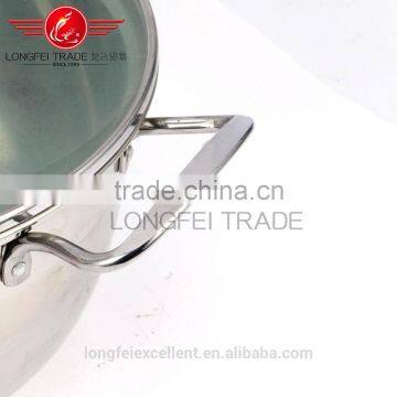 5pcs High Quality Stainless Steel Big Soup Pot Set/camping Cookware photo-3