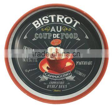 Round Printing Metal Serving Tray/ Party Tray photo-6