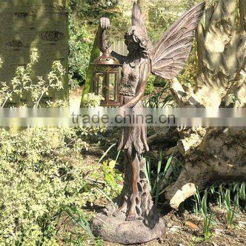 Garden Decoration Metal Craft Large Garden Statues Fairy Lantern photo-3