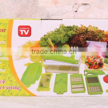 One step precision cutting Dicer Plus/ Plastic Fruit And Vegetable Multi Grater set