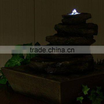 Cascading Rocks Tabletop Fountain With LED Lights photo-5
