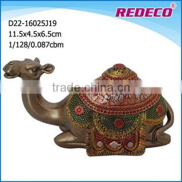 unique plating finishing sitting resin camel souvenir for sale