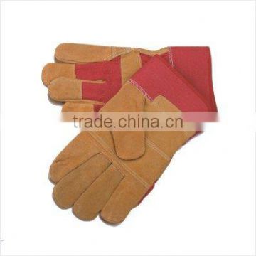 Safety Gloves,cow split leather work glove,leather welding gloves