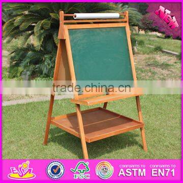 2016 New Design Multi-function Children Wooden Chalkboard Easel for Sale W12B104 photo-2