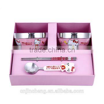 Korean Fashional Hot Sell Top Quality Cartoon Style Stainless Steel Food Grade Material Flatwares Cutlery Set photo-4