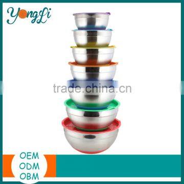 Cheap Mixing Silicone Mixing Bowls Stainless Steel Kitchen Tools