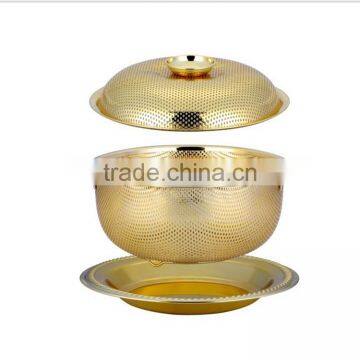 Round Mesh Colored Colanders With Lid and Plates photo-4