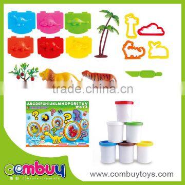 Latest children diy intelligent color clay play wholesale dinosaur toys