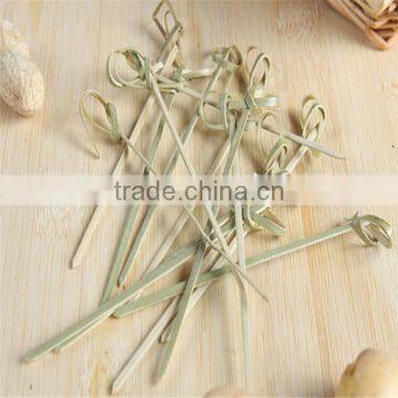 Christmas decoration natural bamboo skewer with knot