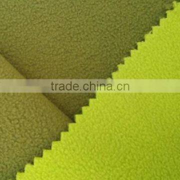 army green 144F/100D one side anti-pilling polar fleece bond deep green polar fleece for outdoor clothing