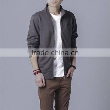 2017 Men's Spring Coat Cotton Wool Fleece Jacket/zip up Hoodie photo-5