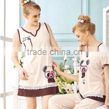 wholesale funny jumpsuit sleepwear /womans summer custom onesie pajamas set