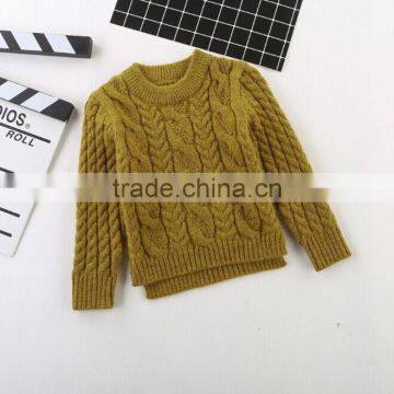 Wholesale Chunky Wool Handmade Cable-Knit Sweater Design for Girls and Boys photo-3