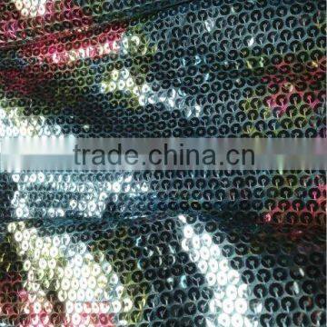 Multi-colour Sublimation print sequin fabric