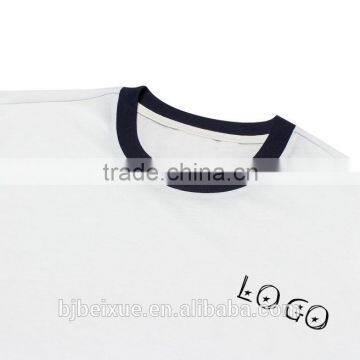 Custom Printed Branded Cotton White New Model Men's T-shirt With Logo photo-3