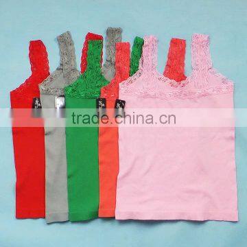 Wholesale seamless ladies camisole model in overstock bulk quantity @$0.82/pc