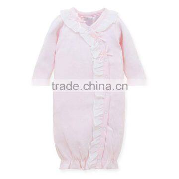 Hot Sale Baby Soft 100% Cotton Spring Autumn Winter Light Pink Newborn Baby Sleeping Bag