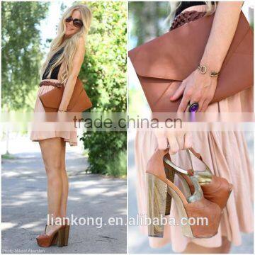 2015 Latest Hot Sell Fashion Popular Girls Chiffon Mature Women Short Skirt photo-2