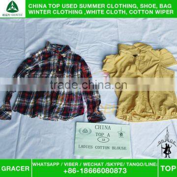Stock Second Hand Recycling Ladies Cotton Blouse Used Clothes photo-2