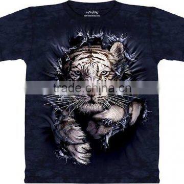 High Quality Black Short Sleeve Print 100% Cotton Men Custom t Shirt Printing photo-3