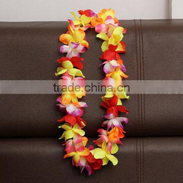 2016 Cheap Wholesale Necklace Hawaiian Flowers Artificial Flower Garland Hawaiian Flowers for for Party Decoration photo-4