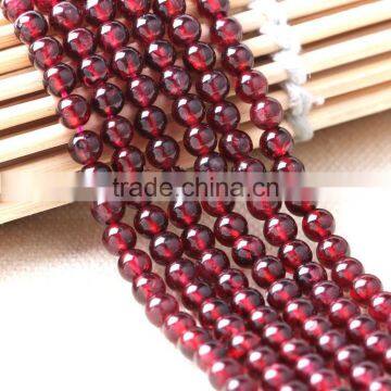 4-12mm round natural garnet bead stone strand wholesale natural stone beads for beaded jewelry