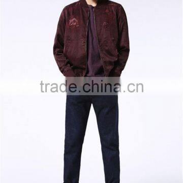 MGOO 2017 New Style Custom Nylon Fashion Jackets Front And Back Embroidery YKK Zippers Bomber Coat photo-2