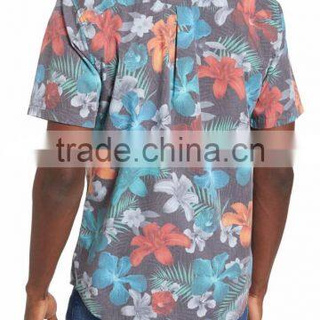 Vibrant Floral-print Men's Latest Formal Easy Shirt
