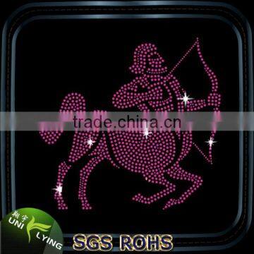 Sagittarius constellation strass hotfix motif tshirt design