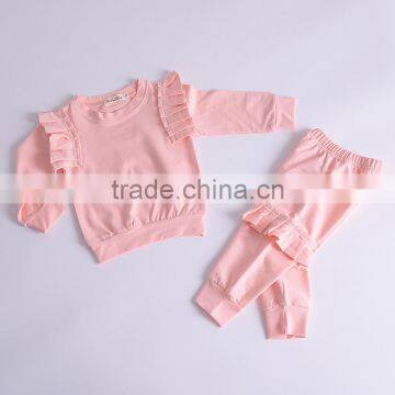 S33610W Boutique Girls Summer Falbala Sweet European Clothing Sets photo-3