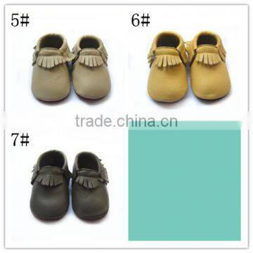 2016 Colorful Shoes Baby Moccasin High Quality Baby Leather Shoes With Rubber Sole Shoes Fashion Shoes photo-6