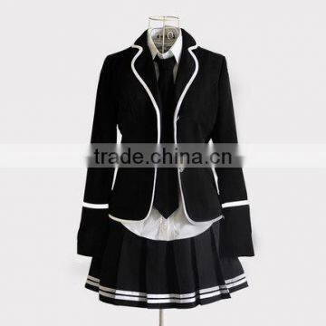 Juqian 2016 Custom High Class Bulk School Suits Colours Beautiful Korean High School Uniforms Wholesale photo-6