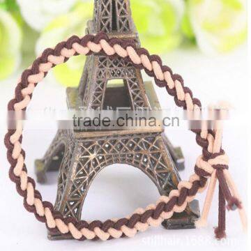 Candy Color Elastic Braid Hairbands photo-5