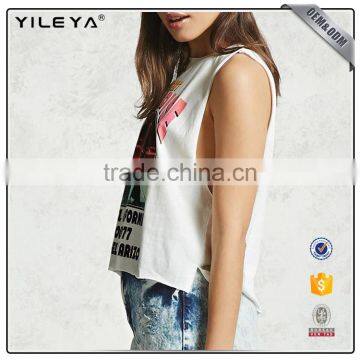Spring Summer Ladies Fashion Custom Pattern Crop Top Manufacturer photo-3