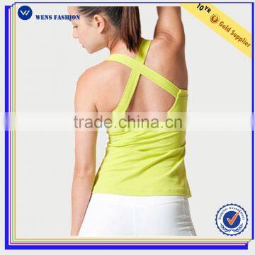 Women Nylon /Spandex Fitness Wear Full Brief Girls Wearing Ladies Fitness Spandex Tank Top photo-2