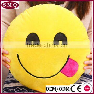 Emoij Cartoon Pillow Round Pillow Cover photo-5