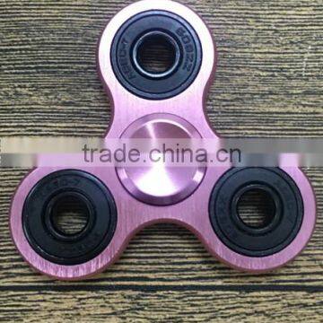 Fingertips Gyro Colorful Aluminum Alloy Big Three Round Bright Color Big Three Yuan Black Circle Finger Gyro Metal Gyro Decompre photo-3