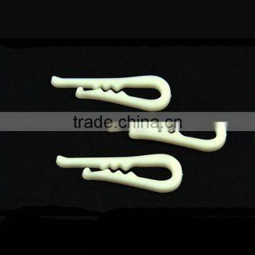 7cm Milk White Big U Shape Plastic Shirt Collar Clips with Teeth