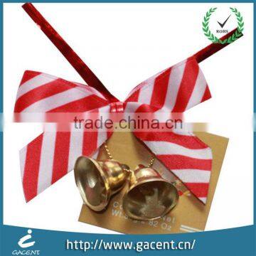 Wholesale pre tied ribbon bow with elastic loop