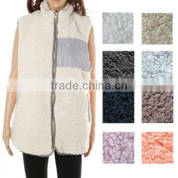 Wholesale Women Zip Sleeveless Fleece vest