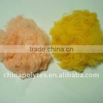 dyed recycle polyester staple fibre