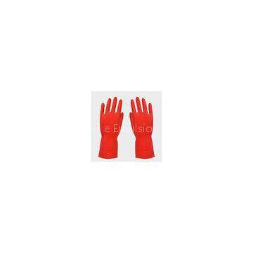Home Red Latex Glove , Diamond Grip Latex Gloves for Gardening