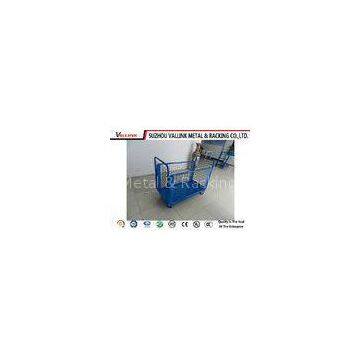 4 Closed Steel Mesh Sides Hand Truck Cart For Workplace Safety Loading