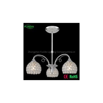 High quality led Crystal chandelier lighting in Chrome color